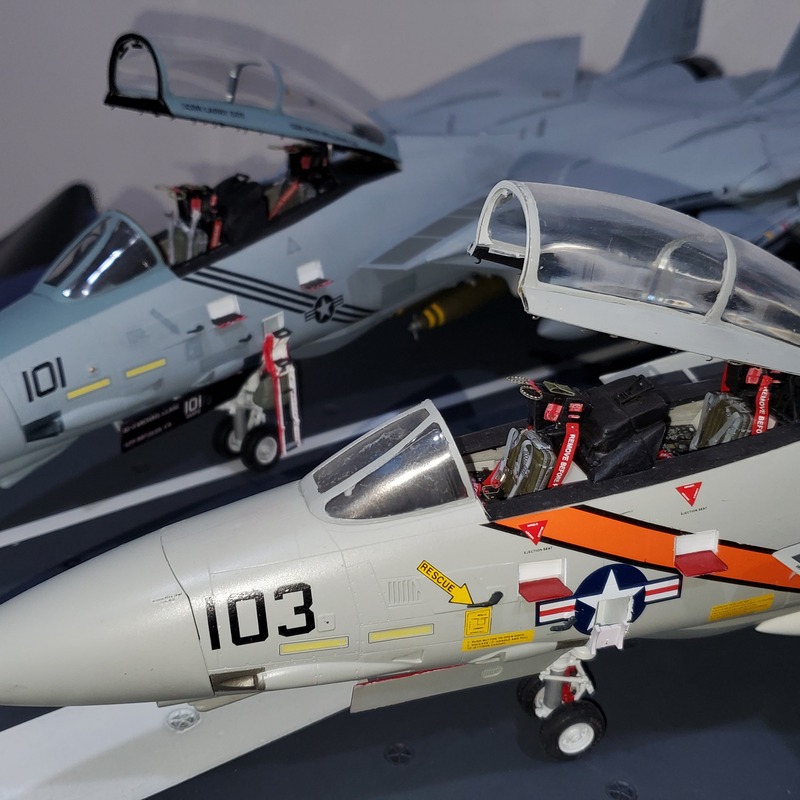 VF-142 AG-101 & VF-114 NH-103. 
Dogs 'n Varks!